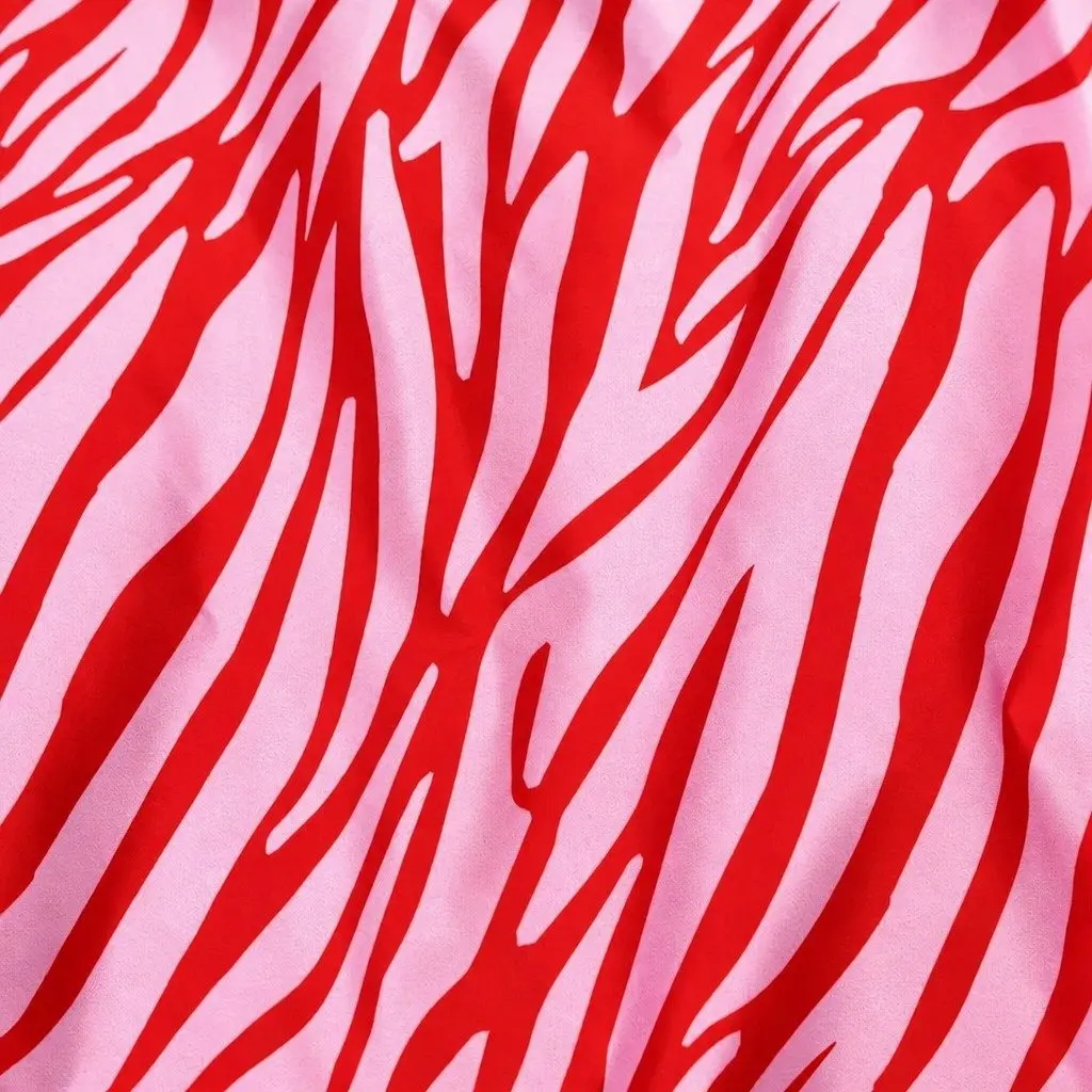 Reusable Shopping Bag Zebra Pattern Medium Foldable Water-Resistant