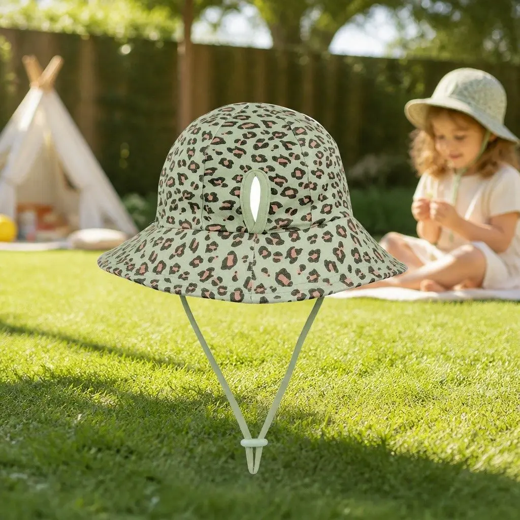 Kids Bucket Hat UPF50+ Sun Protection Ponytail Keyhole XXL