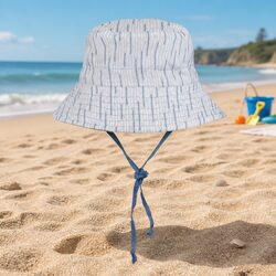 Kids Reversible Bucket Hat Explorer Style Wide Brim Sun Protection Adjustable