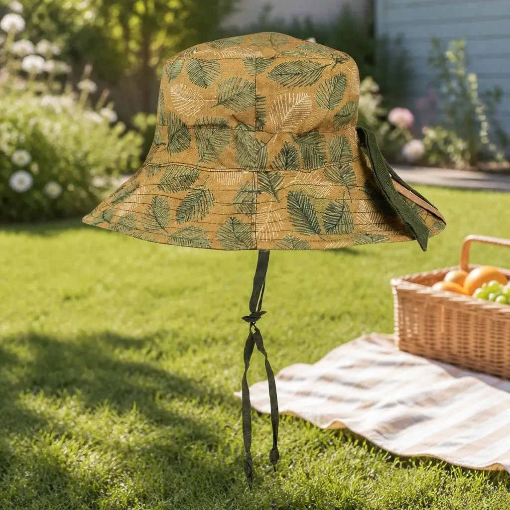 Kids Reversible Bucket Hat UPF50+ Sun Protection Wide Brim M