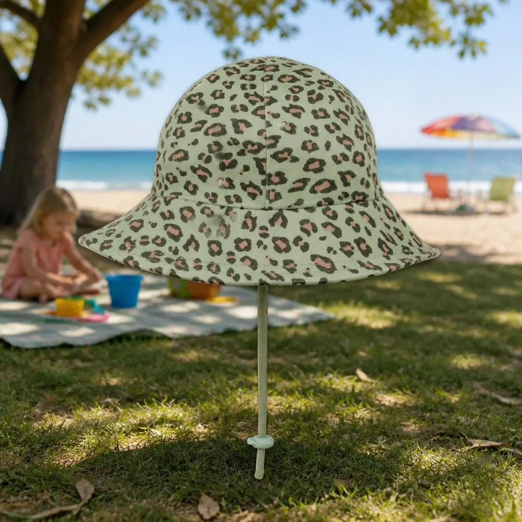Toddler Bucket Hat Leopard Sun Protection UPF50+ Soft Brim Size S