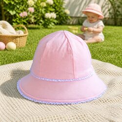 Friendly Toddler Bucket Sun Hat - Soft with Ruffle Detail
