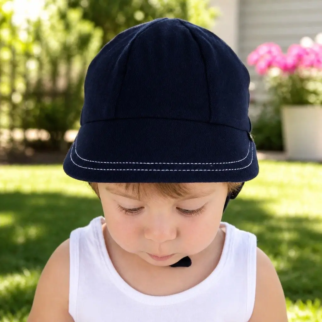 Legionnaire Baby Sun Hat UPF50+ Soft Cotton Jersey Large