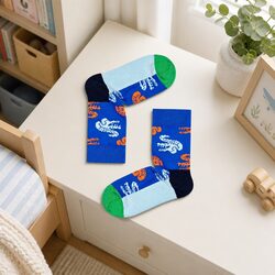 Fun Crocodile Print Socks for Your Toddler - Soft Cotton