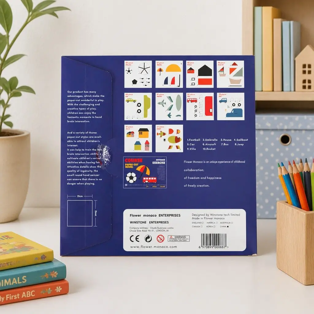 Paper Cut Model Craft Kit Outdoor Exercise Activity for Kids and Adults