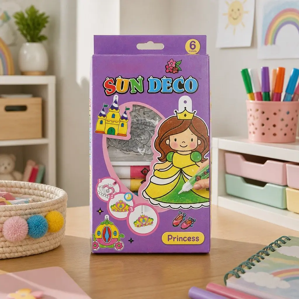 Kids Craft Set Princess Coloring Painting Molds Creative Playtime Activities