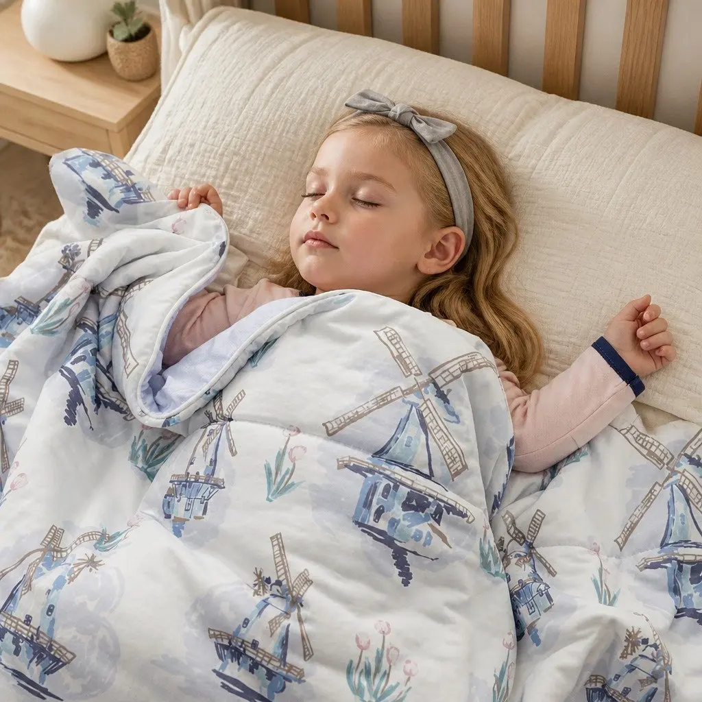 Kids Blanket Moisture-Wicking 120x150cm Soft Breathable Cooling Comforter