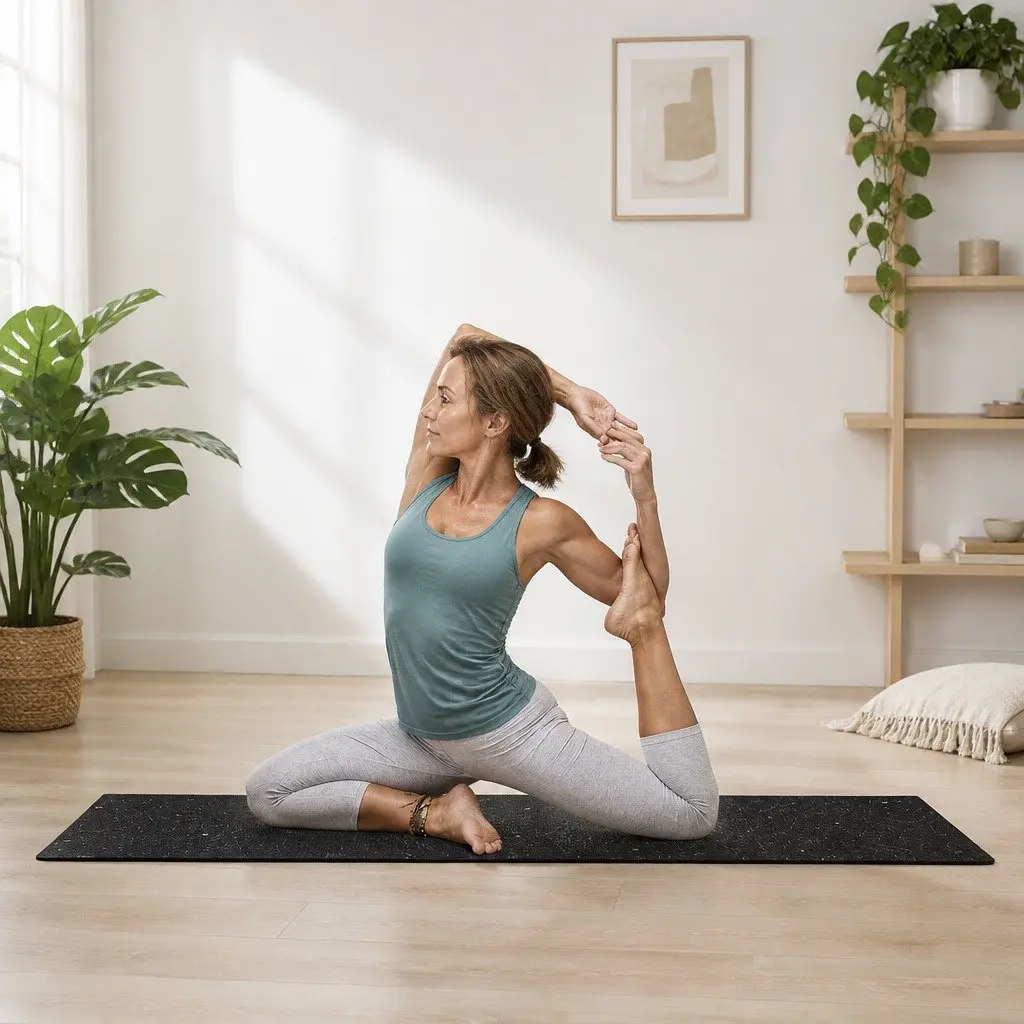 Yoga Mat Constellation Pattern Lightweight Portable 60 x 173 cm