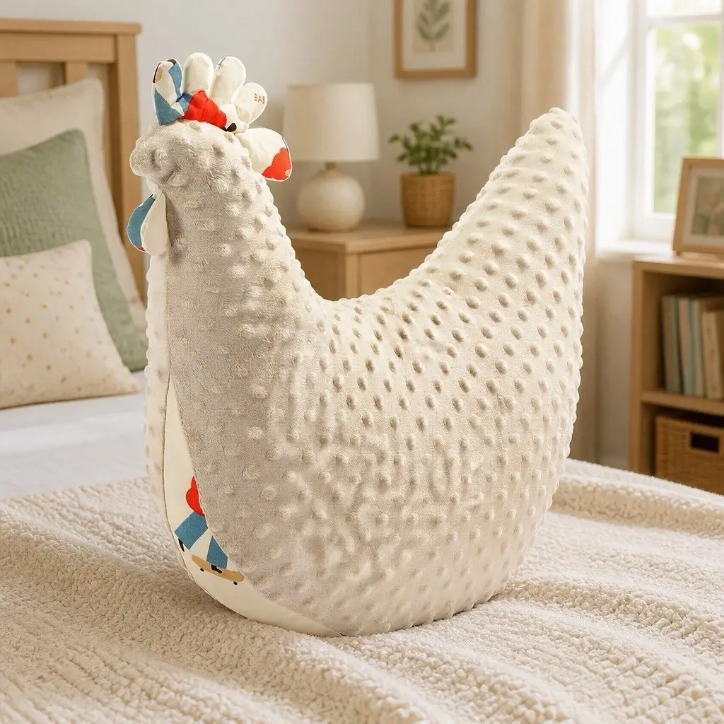 Nursing Pillow Hen Shaped Soft Toy 50cm x 60cm