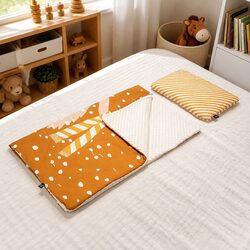 Friendly Kids Poncho Pillow Set for Naps and Play 110x140cm