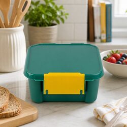 Kids Bento Two Compartment Lunch Box Snack Container Blueberry Leakproof