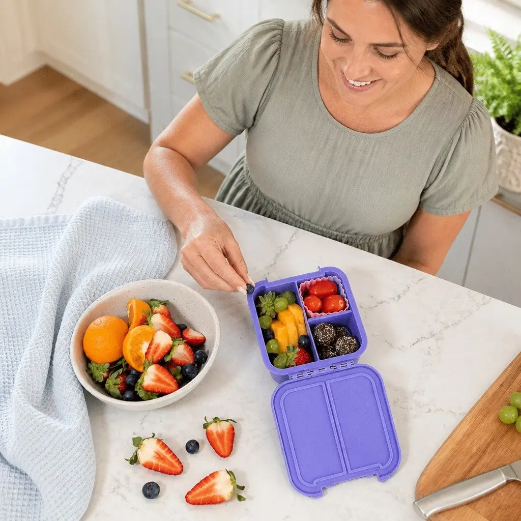 Bento Lunch Box Kids Leakproof Two Compartment Compact