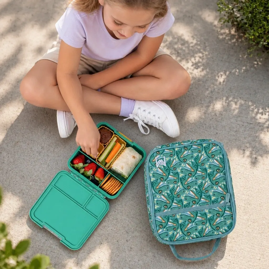 Bento Lunch Box Leakproof Three Compartments 980ml
