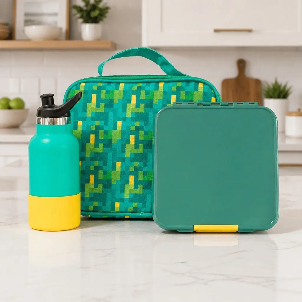 Bento Lunch Box Leakproof Three Compartments 980ml