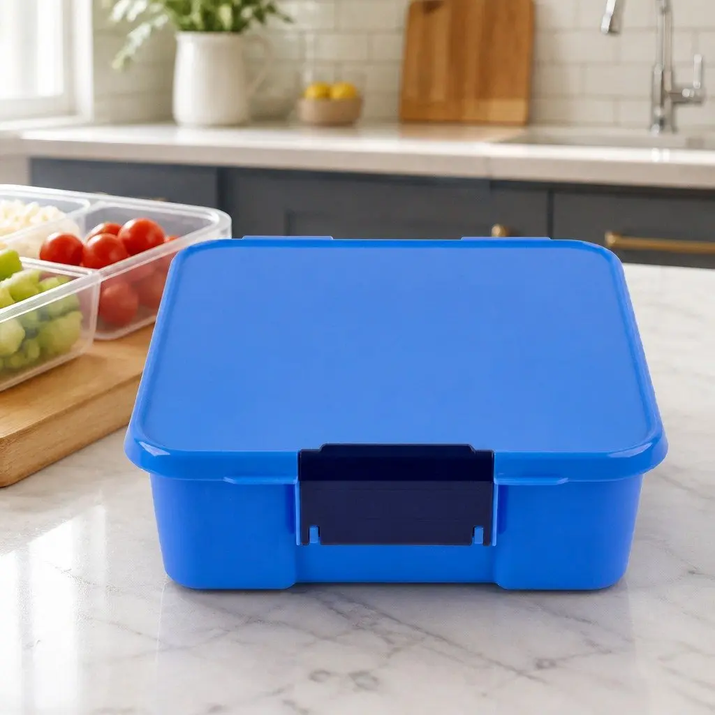 Bento Three Kids Lunch Box Leakproof Three Compartment Food Container School