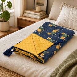 Charming Light Blanket for Kids – Soft Cotton Minky 110x140cm
