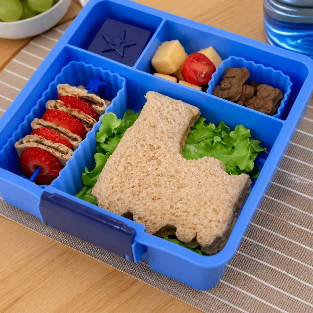 Sandwich Cutters Aeroplane Train Set Kids Lunch Box 2 Piece