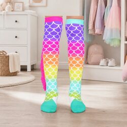 Colorful Mermaid Socks with Tassels for Fun Fashion