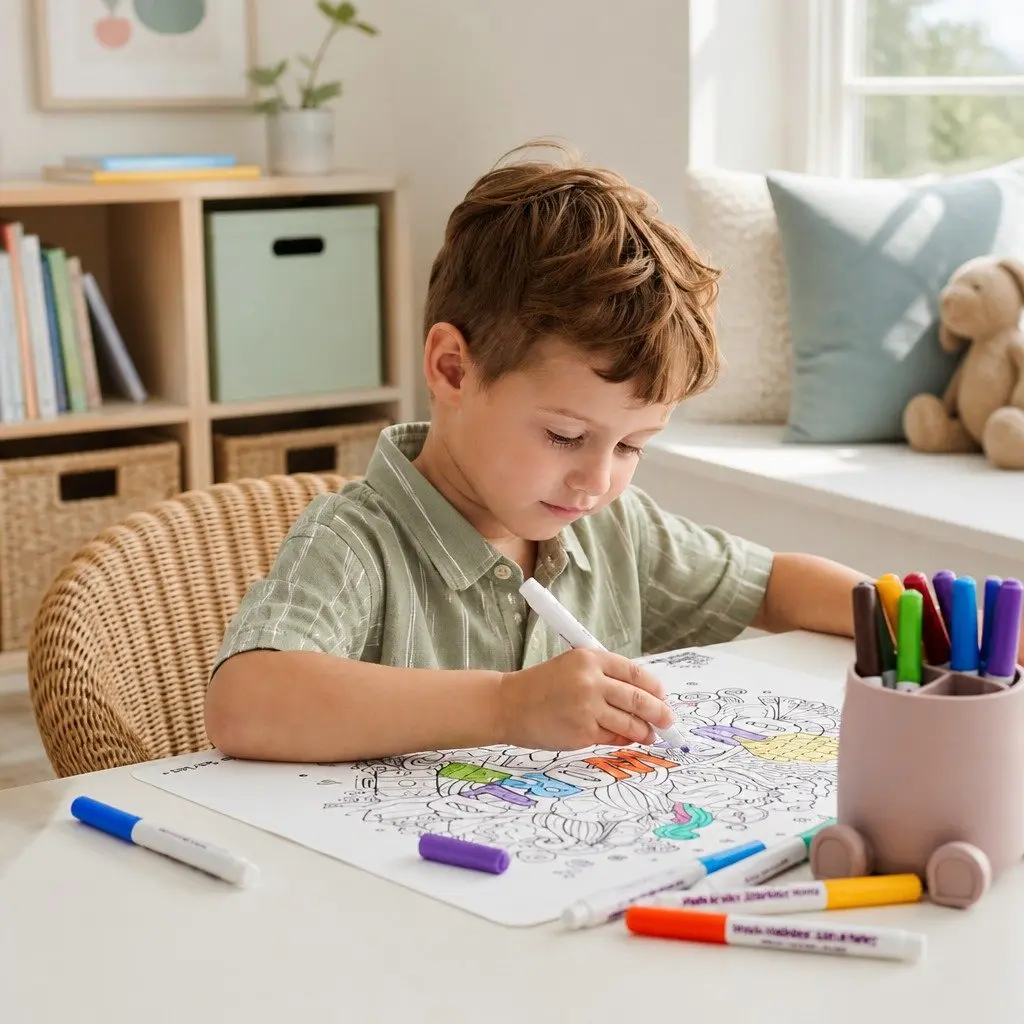 Silicone Pencil Can Holder Storage Container for Kids Art Supplies 11 x 12.9 cm