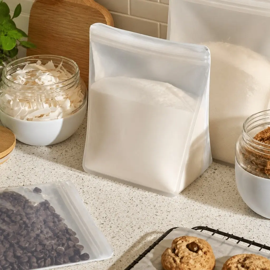 Reusable Silicone Food Storage Bag Stand Up 1.5L