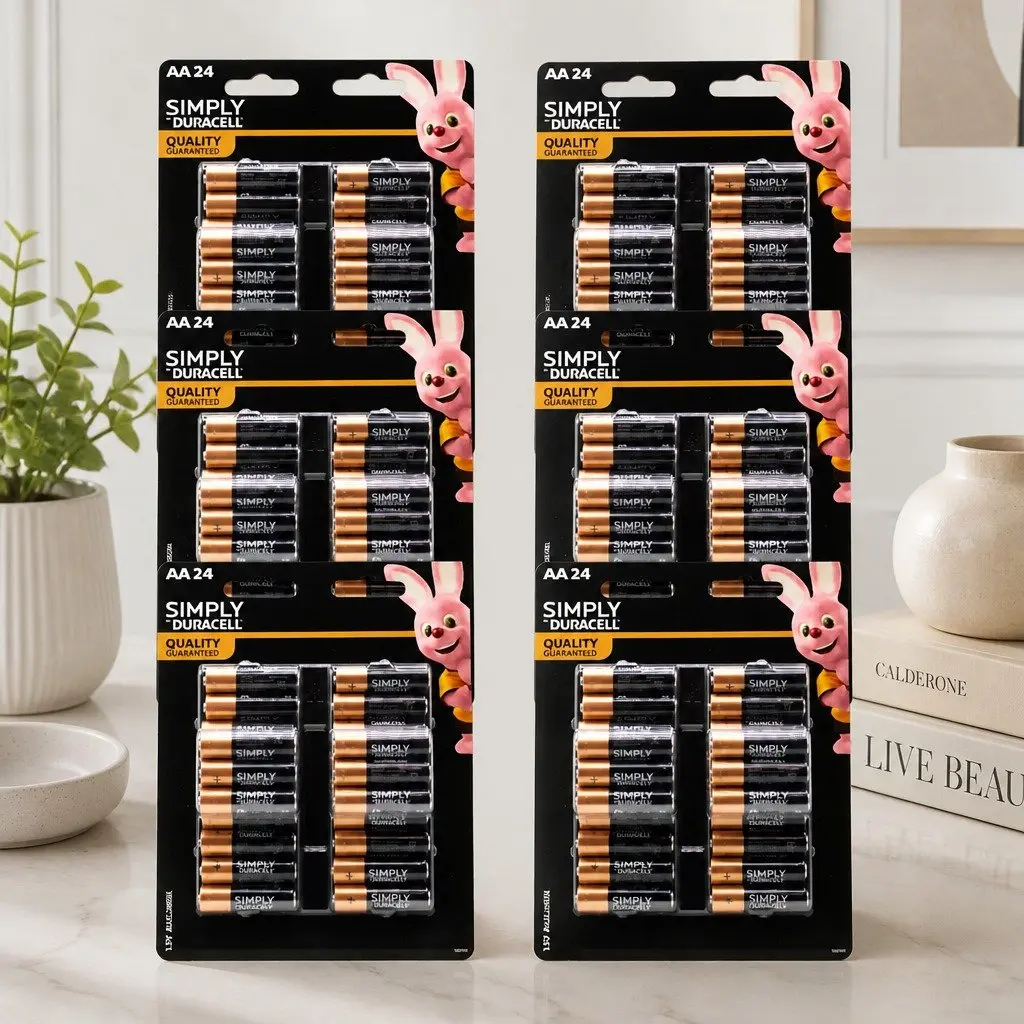 AA Batteries Long Lasting Power Bulk Pack 24 Count Suitable for Household and Professional Electronics