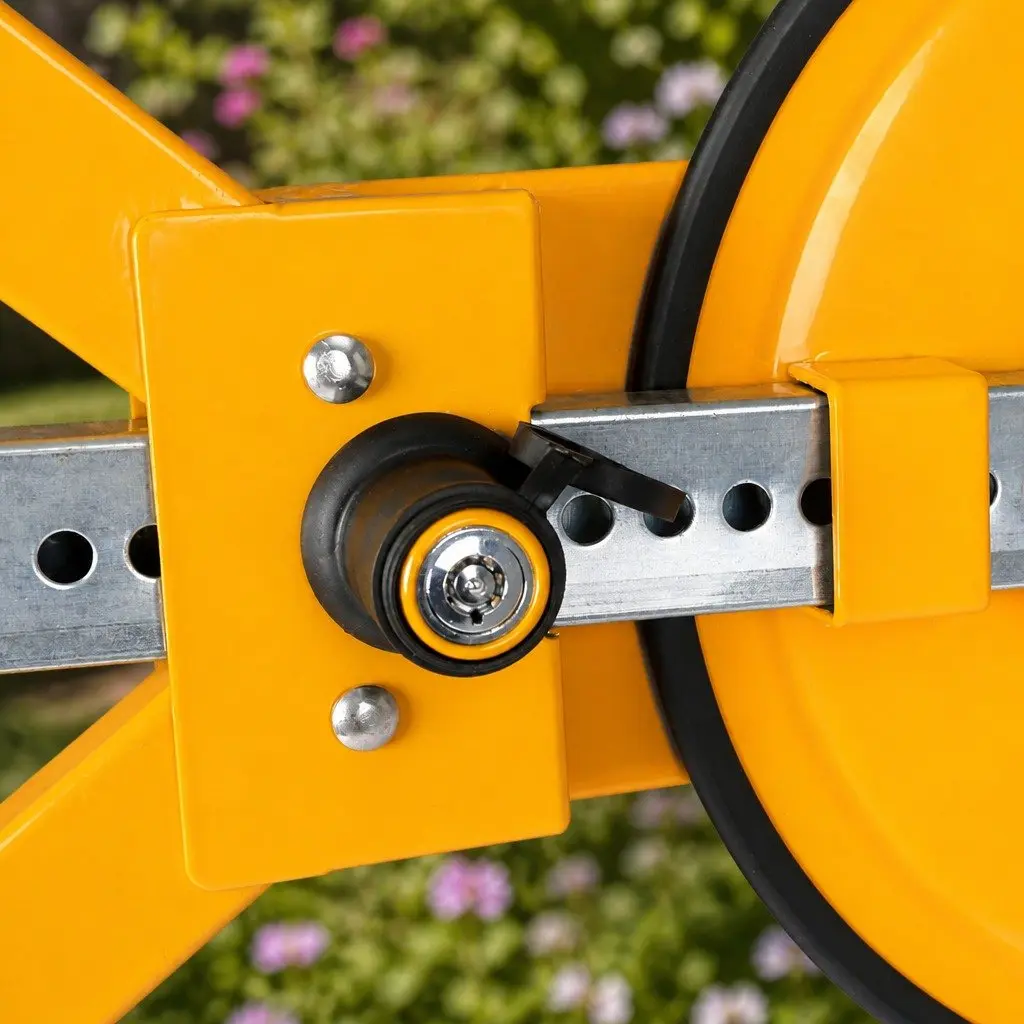 Wheel Lock Clamp Anti-Theft Security Device for Vehicles 13 to 15 Inch Yellow