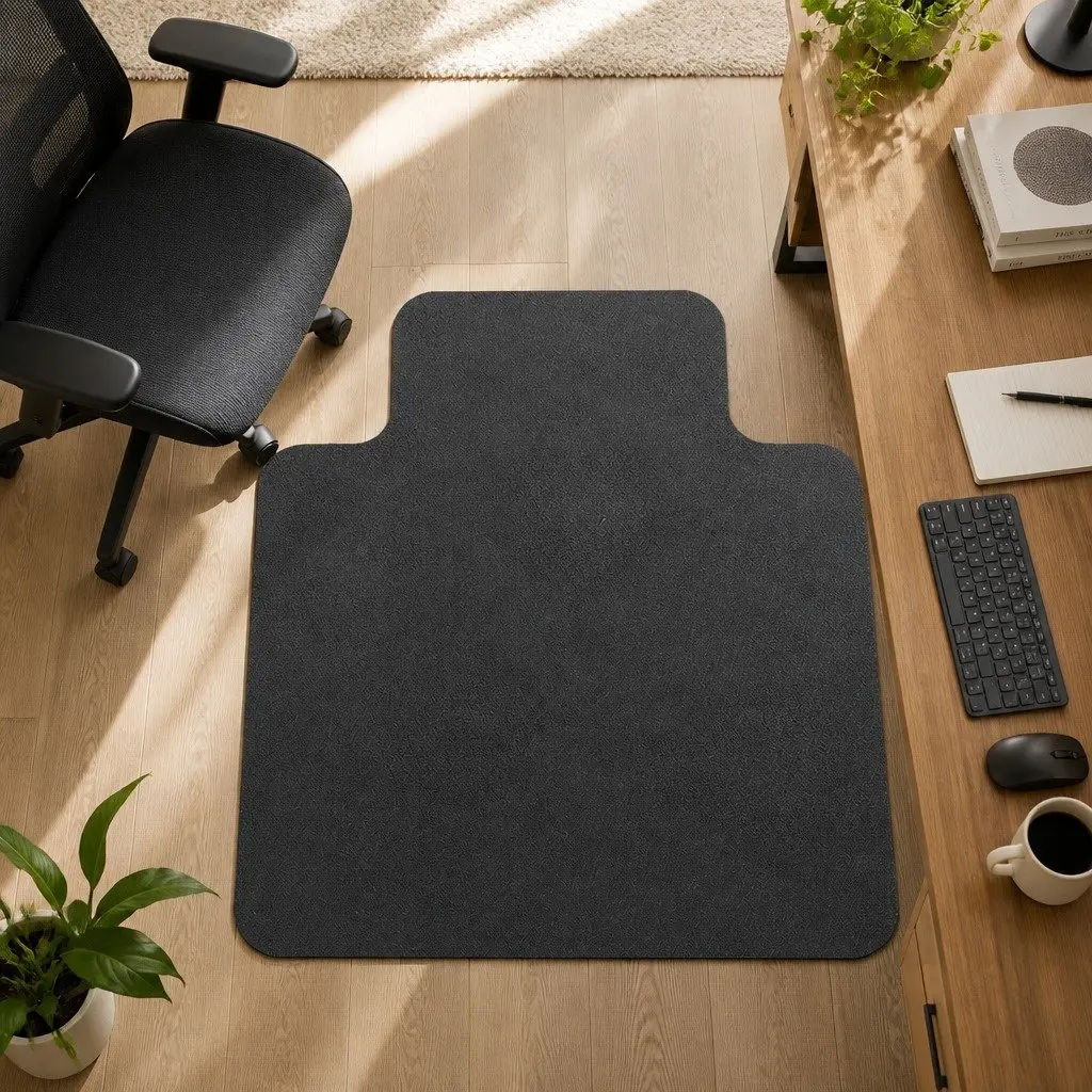 Chair Mat Hard Floor Protector 120x90cm PVC with Grippers for Carpet Office Home