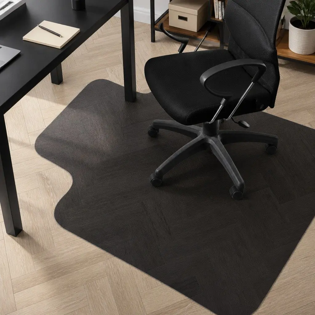 Chair Mat Hard Floor Protector 120x90cm PVC with Grippers for Carpet Office Home
