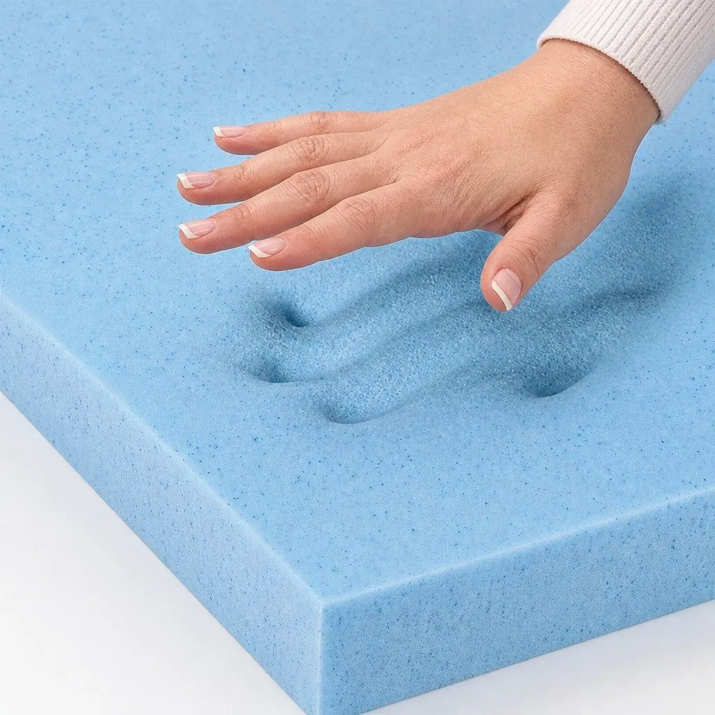 Memory Foam Mattress Topper Cool Gel Bamboo Cover King Single 5cm