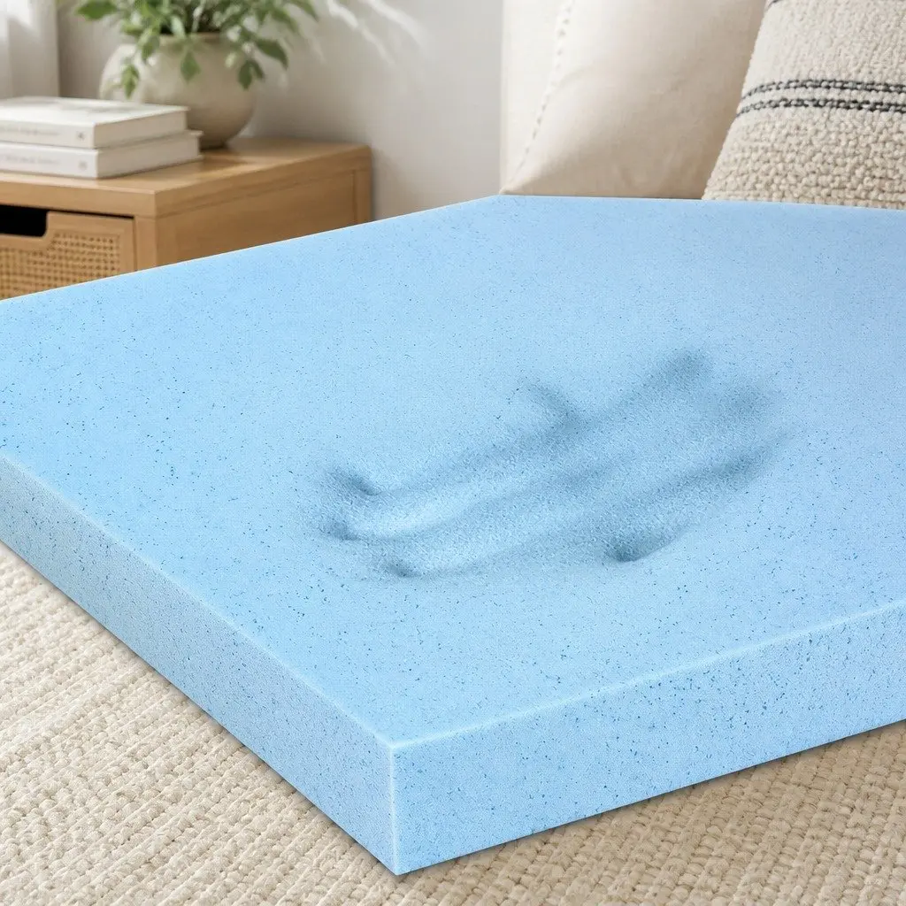 Memory Foam Mattress Topper Cool Gel 5cm Single Bed Cooling Pad