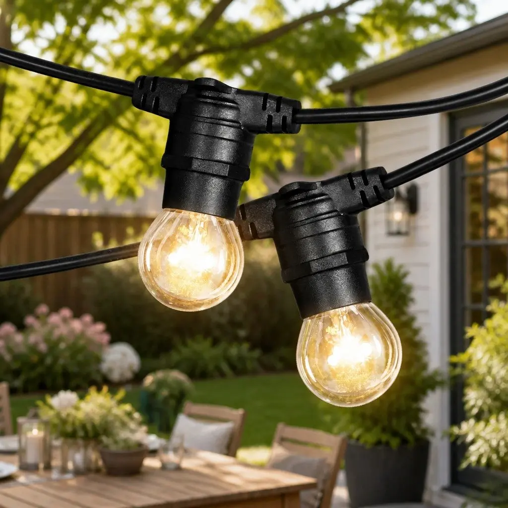 Festoon String Lights Warm White 38M Outdoor Indoor Wedding Party Decoration