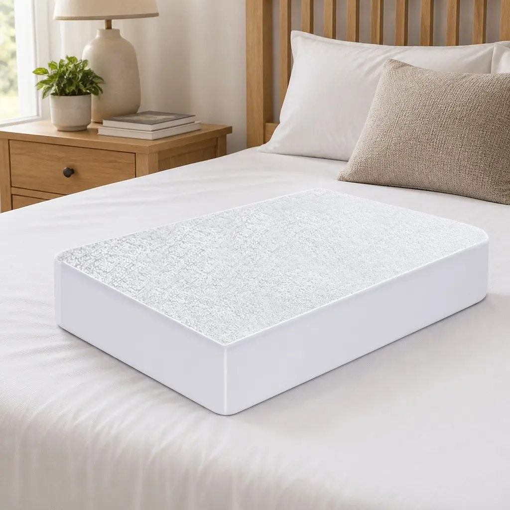 Mattress Protector Waterproof Terry Cotton Fitted Dust Mite Barrier 35cm Depth