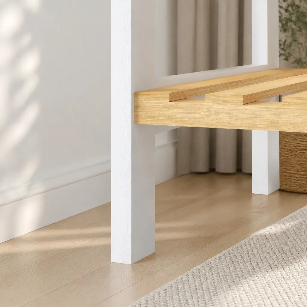 Bamboo Storage Rack 4 Tier Shelf Shoe Organiser Shelving Unit Bathroom Plant