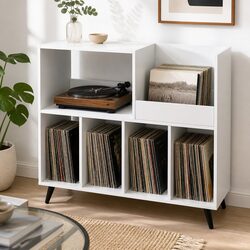 Your New Favorite Record Player Stand for Vinyl Albums