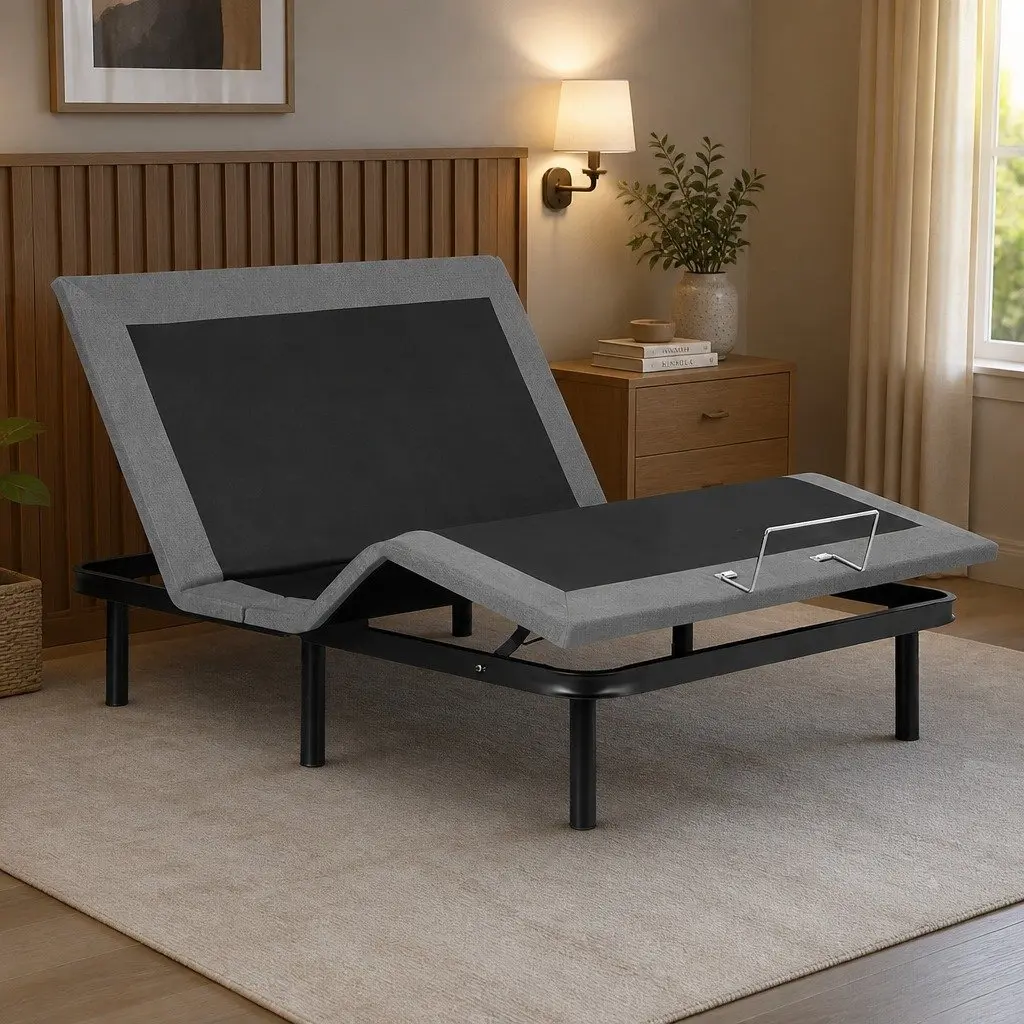 Electric Adjustable Bed Frame Double Size Wireless Remote Zero Gravity