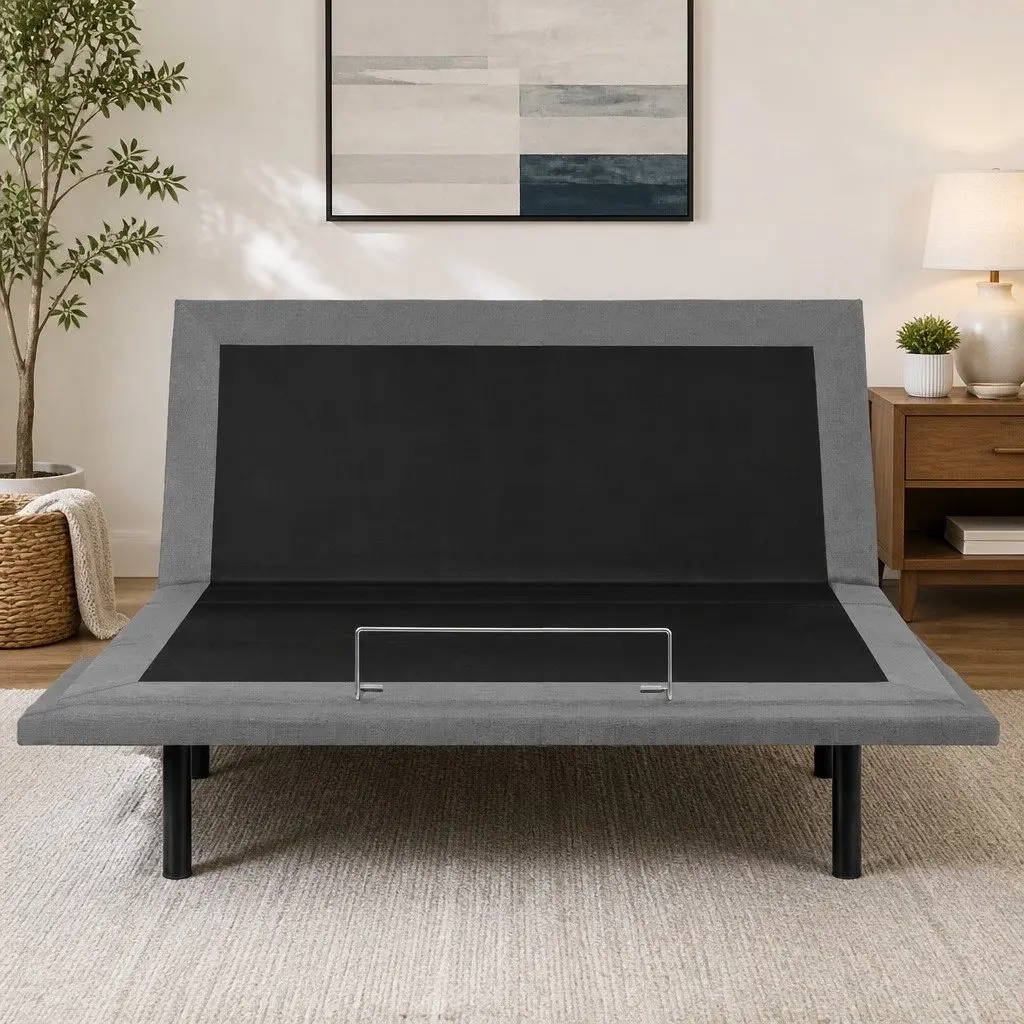 Adjustable Electric Bed Frame King Size Wireless Remote Zero Gravity Head Foot