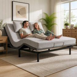 Find Comfort with King Adjustable Electric Bed Frame & Mattress