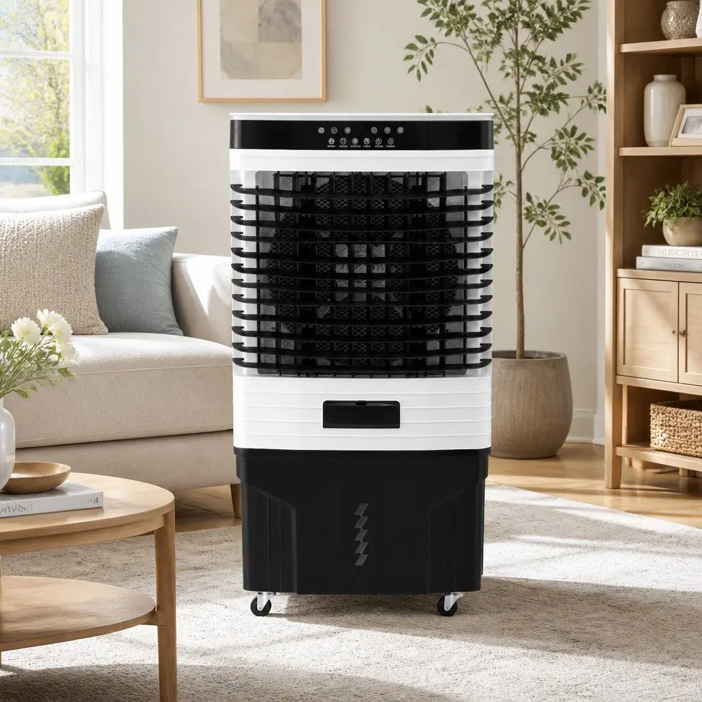 Evaporative Air Cooler 60L Tank Portable Humidifier Purifier with LED Remote Control