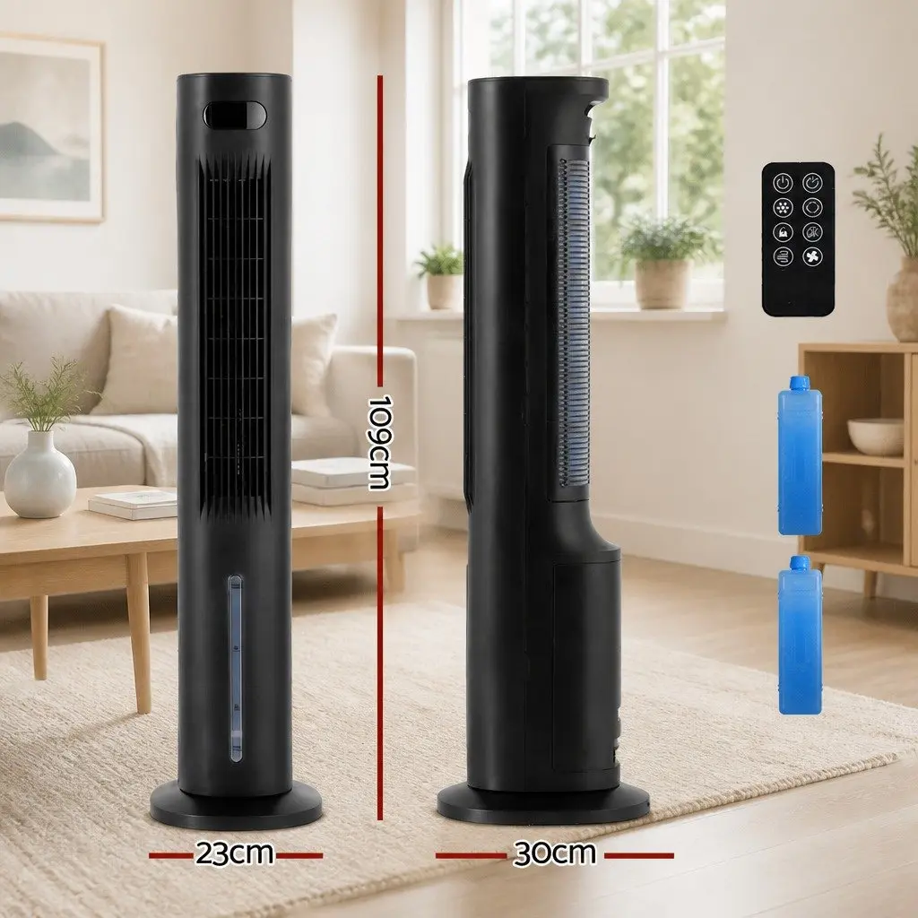 Evaporative Air Cooler 7L Water Tank 4-in-1 Fan Humidifier Purifier Remote Control