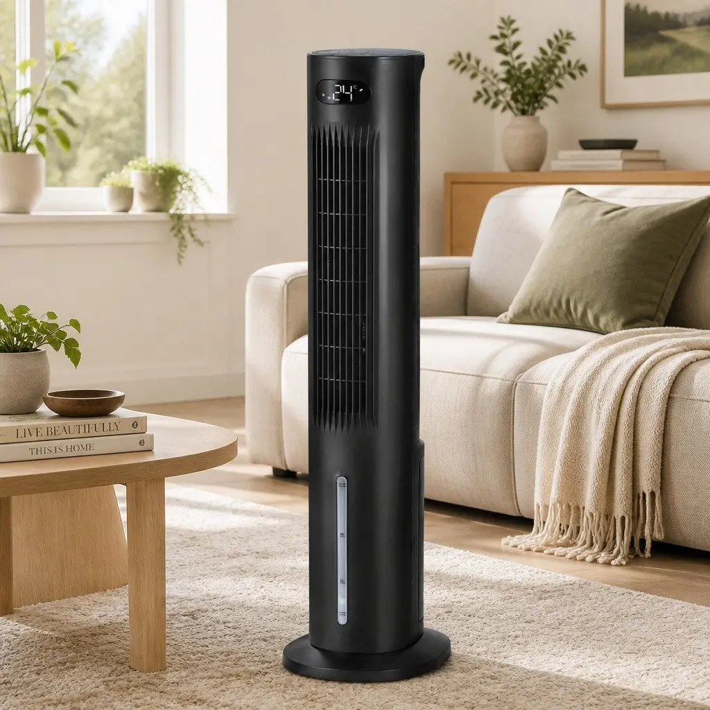 Evaporative Air Cooler 7L Water Tank 4-in-1 Fan Humidifier Purifier Remote Control