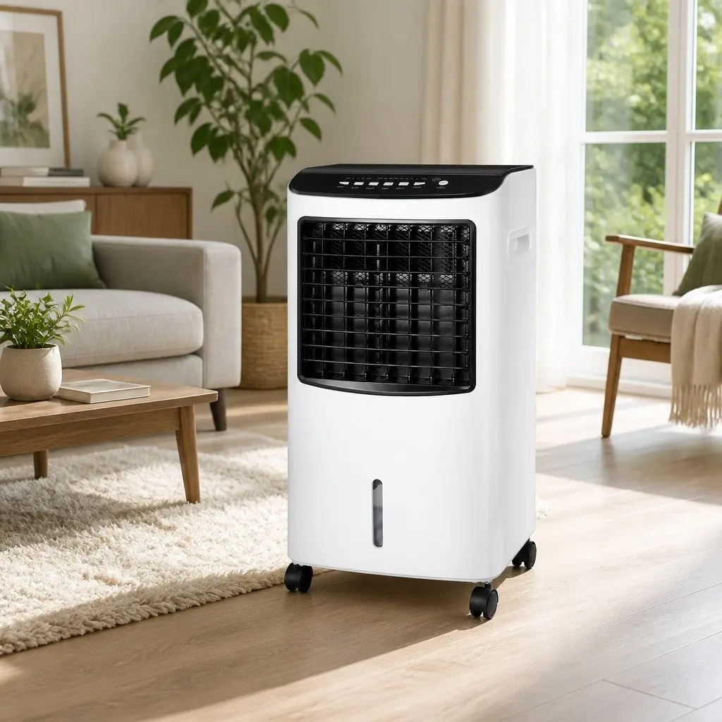 Evaporative Air Cooler Conditioner 8L Tank White Humidifier Purifier Fan Remote