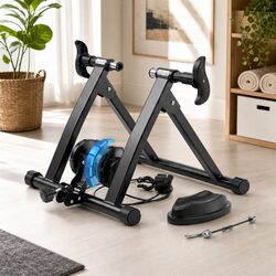 Foldable Bike Trainer Stand Indoor Cycling Home Gym 6 Level Magnetic Resistance