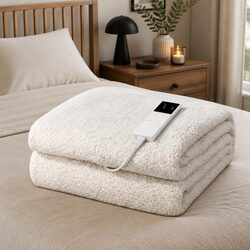 Friendly King Single Electric Blanket with Fleece Material