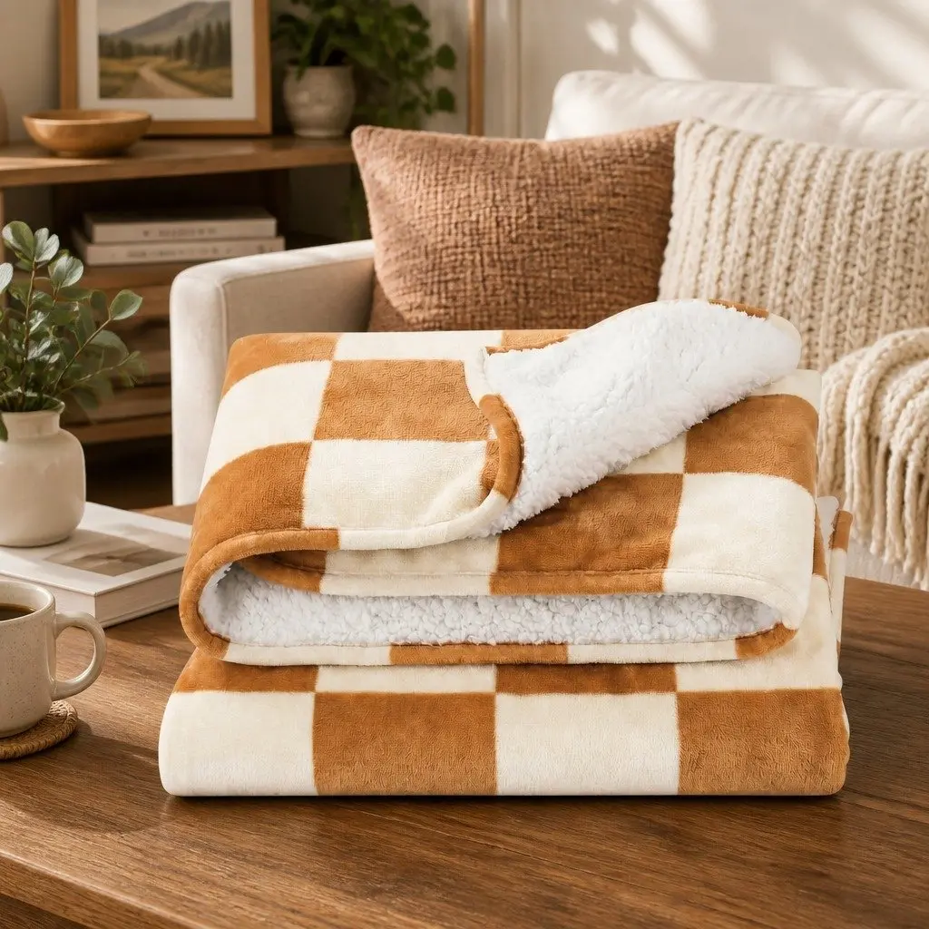 Electric Throw Rug Dual Sided Fleece Flannel Heated Blanket 9 Temperature