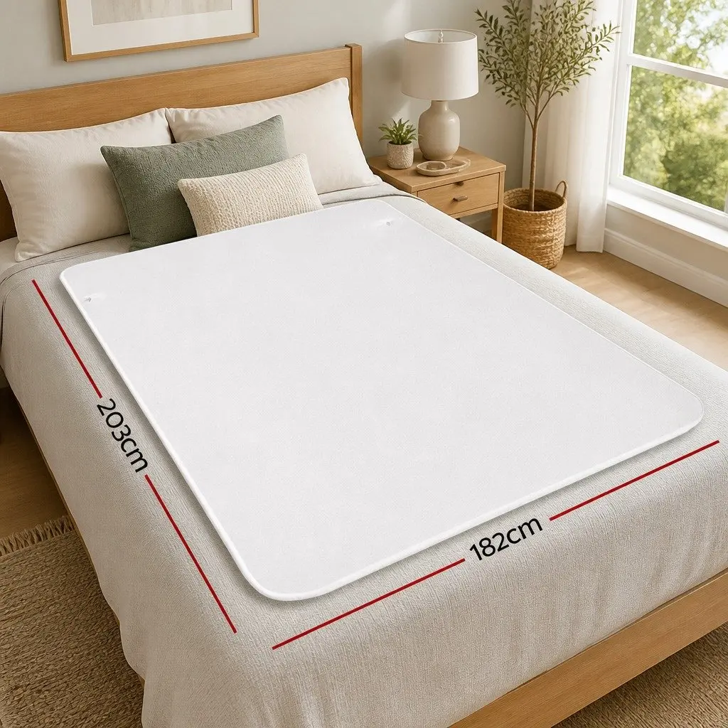 Electric Blanket Fully Fitted Fleecy King Size Heated Bed Blanket