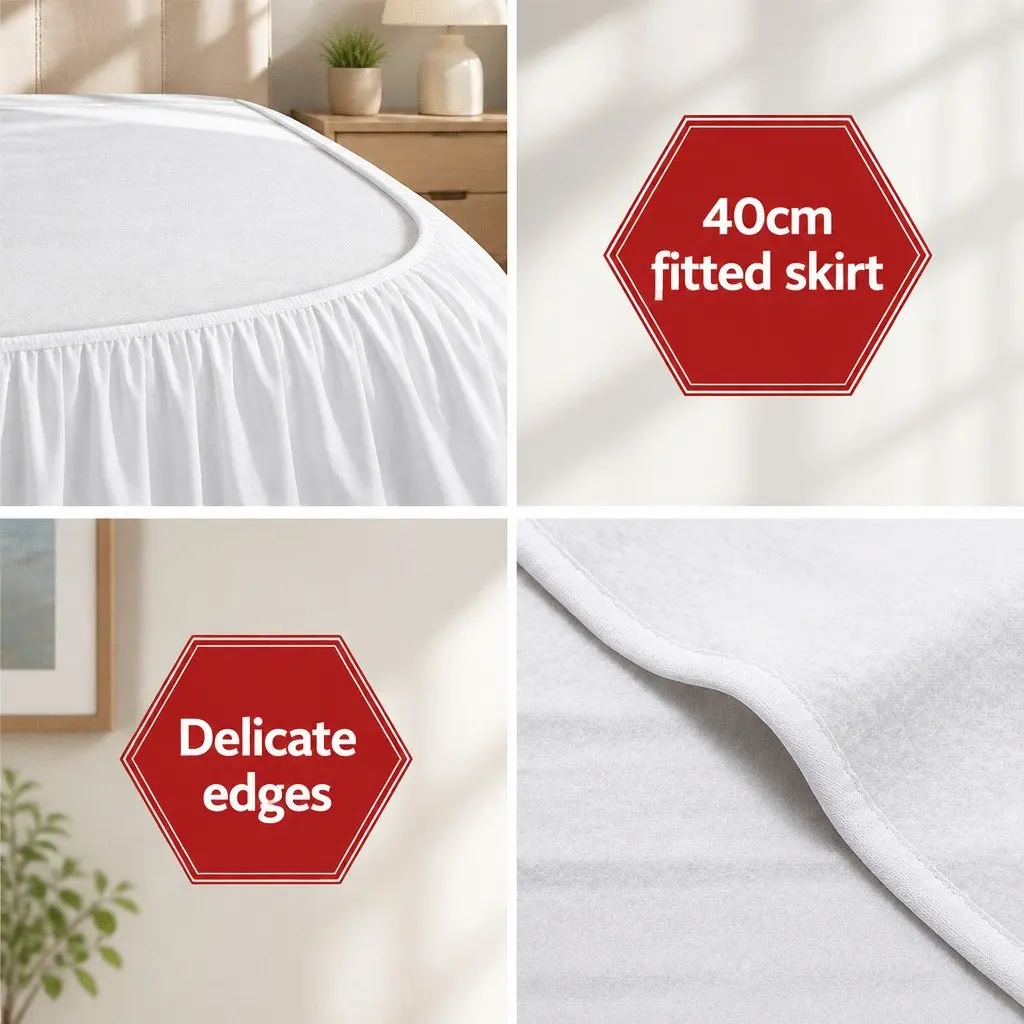 Double Size Electric Blanket Fully Fitted Polyester Warm Bedding with Remote Control