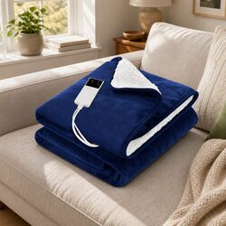 Stay Cozy with the Electric Heated Throw Rug Blanket