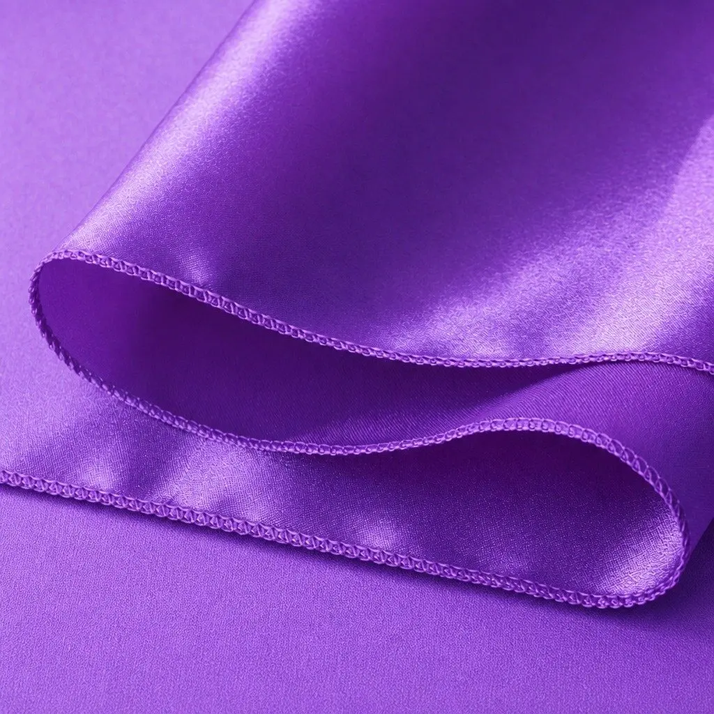 Satin Chair Sashes Stain Resistant 109 x 7.1 Inch Lavender 50 Piece