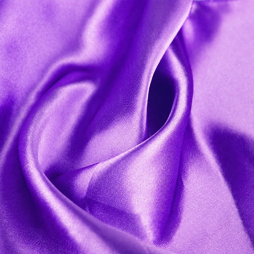 Satin Chair Sashes Stain Resistant 109 x 7.1 Inch Lavender 50 Piece
