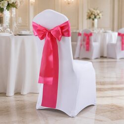 Chair Sashes Satin Cloth Cover Wedding Event Decoration 50 Pieces Mauve
